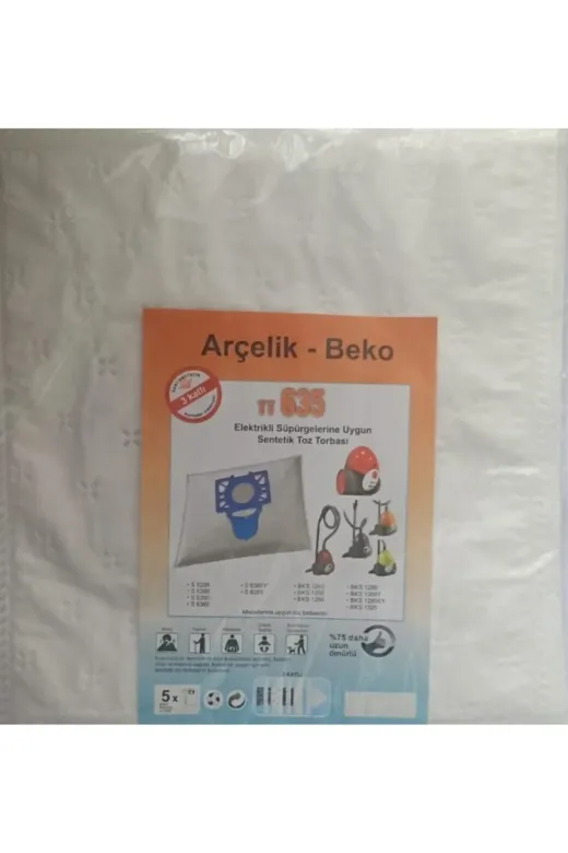 Arçelik BEYAZ 198 Tt660 Toz Torbası 20 Adet