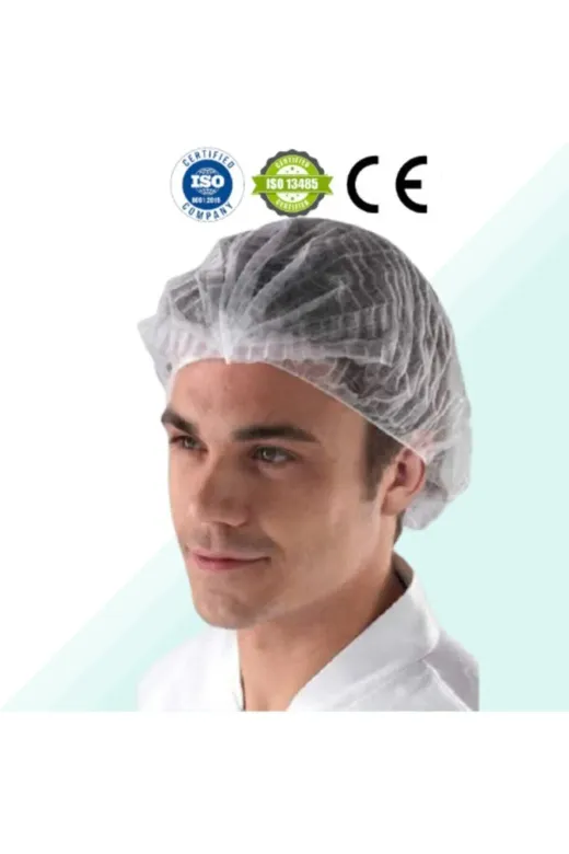 Aren Ambalaj 8682911316061 Şeffaf Tek Kullanımlık Saç Bonesi Arg 100 Adet 52 Cm Xl Çift Lastikli, Uzun Saçlar Için Ideal