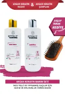 Argan Keratin Maske ve Şampuan-500ml -Tarak Hediyeli