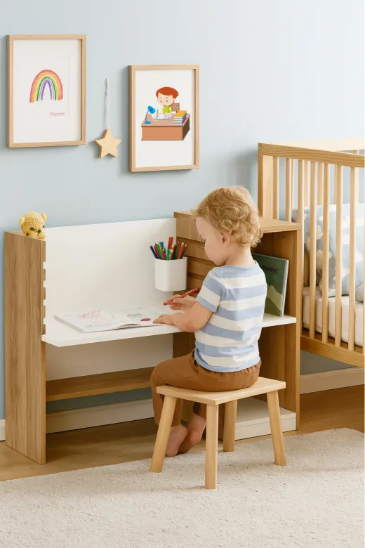 arionkids ARION-CM_304 Ayarlanabilir Çalışma Masası – %100 Mdf Kaliteyle Tasarlandı! 3 Yaştan 18 Yaşa Kadar Tek Masa !