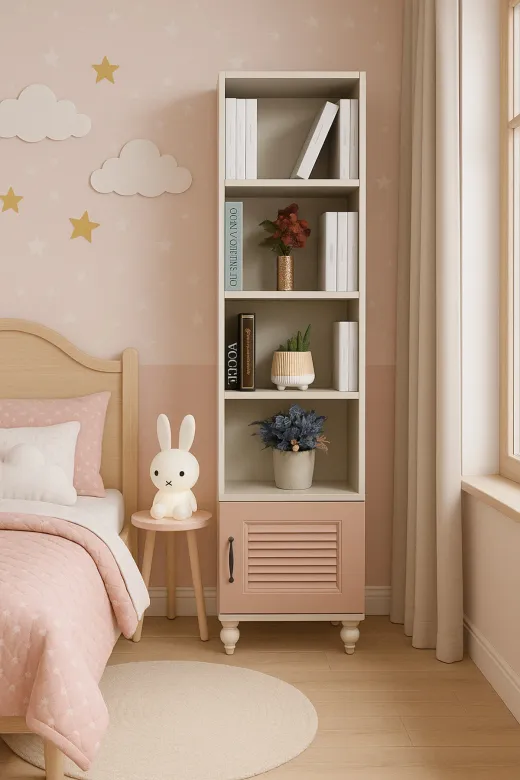 arionkids ARIONKIDS-KTPLK28 Masal Komodin & Kitaplık Set | Mdf | Yumuşak Hatlı Tasarım