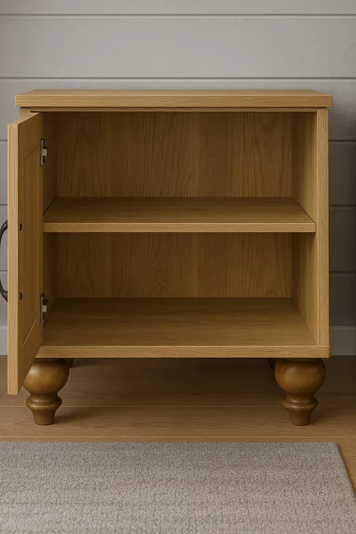 arionkids ARIONKIDSKMDN004 Alin Wood Komodin | Mdf Gövde | Ağaç Ayaklar | Rehau Kaplama Kapak | Şık Ve Dayanıklı Tasarım