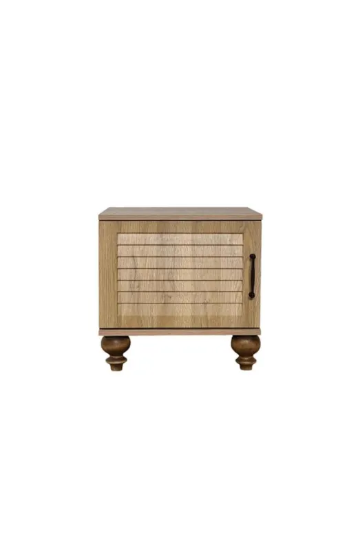 arionkids ARIONKIDSKMDN006 Pera Wood Komodin | Birinci Sınıf Mdf Kalitesi | Rehau Kaplama Panjur Kapak | Ağaç Ayaklı