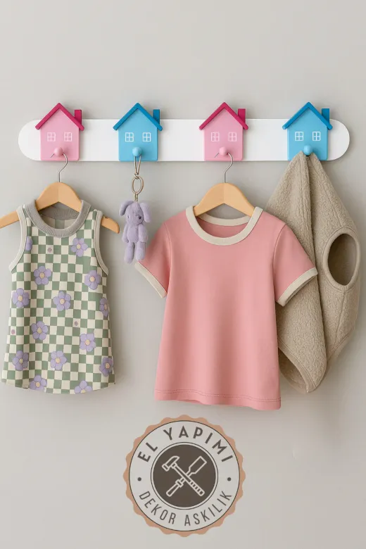arionkids DKRTFSLKL El Yapımı Mdf Dekoratif Askılık