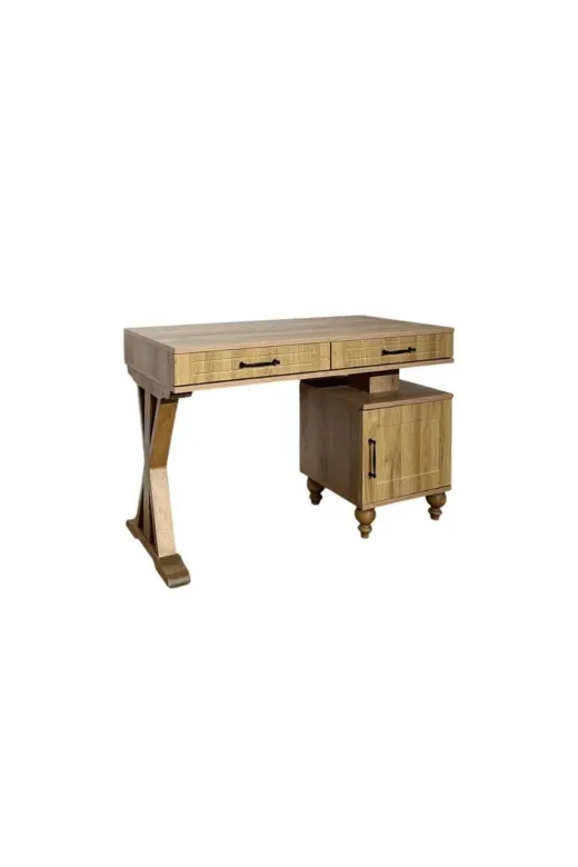 arionkids QKPVVHRSCV Alin Wood Çalışma Masası | %100 Mdf | Ağaç Ayaklar | Rehau Kaplama Çekmece Ve Kapak Yüzeyler