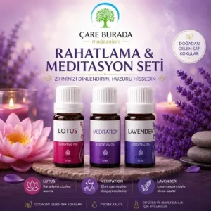 Arjens Lotus & Meditation & Lavender Esans 10 ml | Rahatlama & Meditasyon Seti