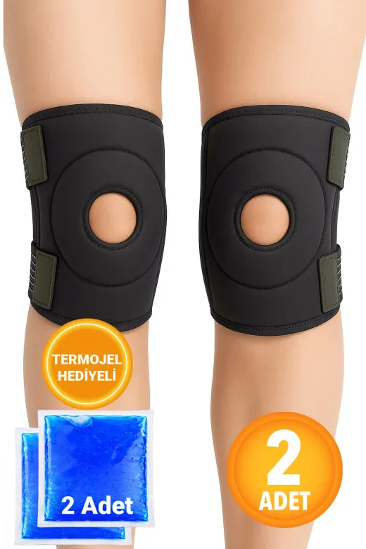 Arnee M1TX-0210-1 2 Adet Menisküs İçin Medikal Dizlik Diz Korsesi Patella Ligament Destekli Dizlik Koruyucu