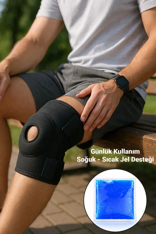 Arnee M1TX-0210 Menisküs İçin Medikal Dizlik Patella Ligament Destekli Dizlik Ayarlanabilir Koruyucu Diz Korsesi