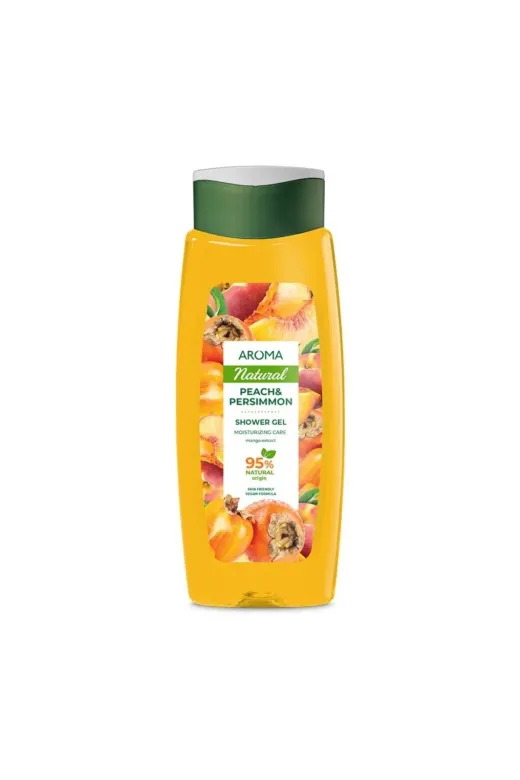 AROMA NATURAL 45800 Peach & Persimmon %95 Bitkisel Duş Jeli 400 Ml