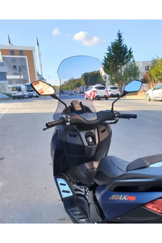 Arora Max PRO 125 Ön Cam 2023-2026 Model 65cm Füme Renkli 4mm ORTA BOYLU