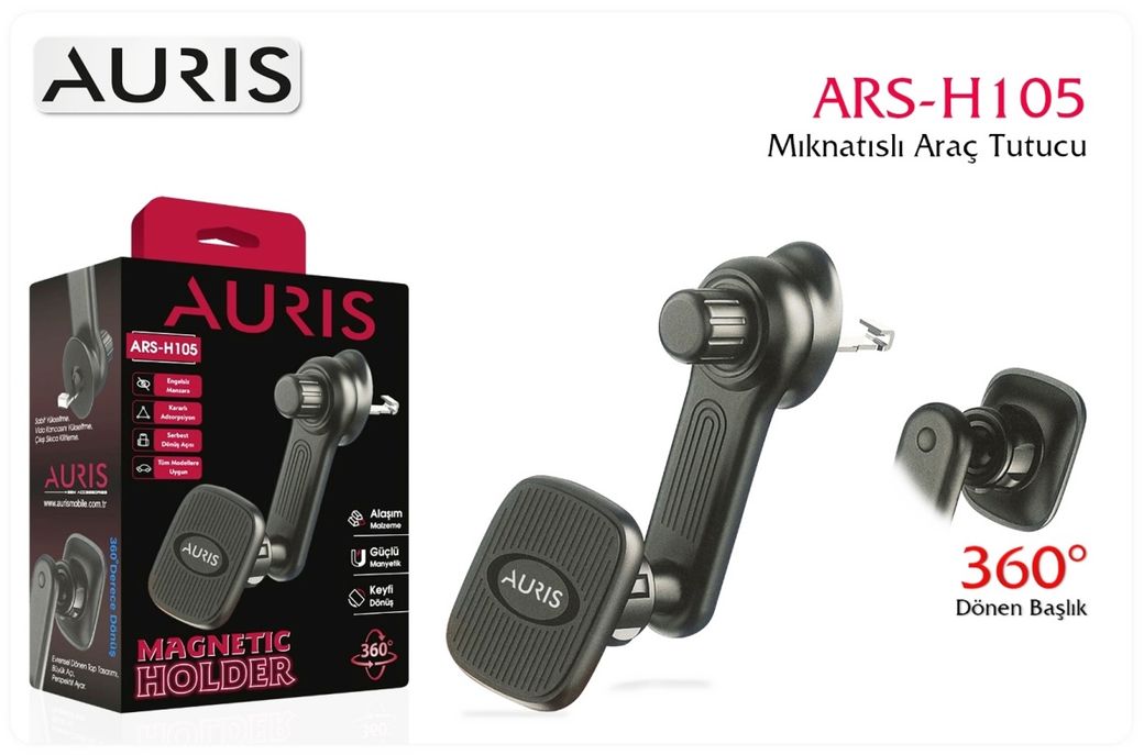 Ars-H105 Mıknatıslı Araç Içi Telefon Tutucu