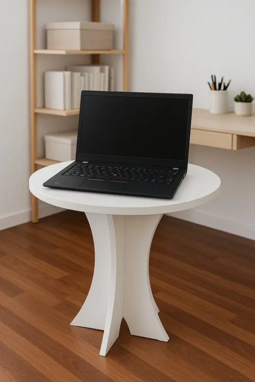 ARS TAŞ 108138 Fiskos Yuvarlak Sehpa Mdf