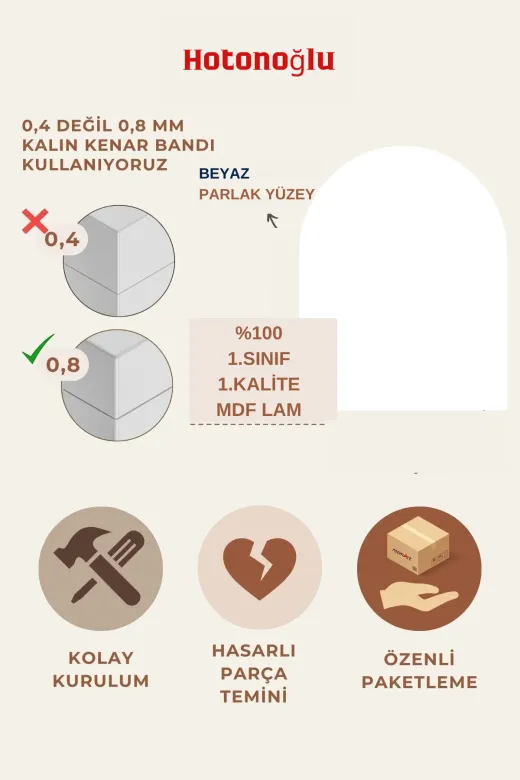 ARS TAŞ ÇAMSMAK04 Çamaşır Makınası Dolabı Mdf.