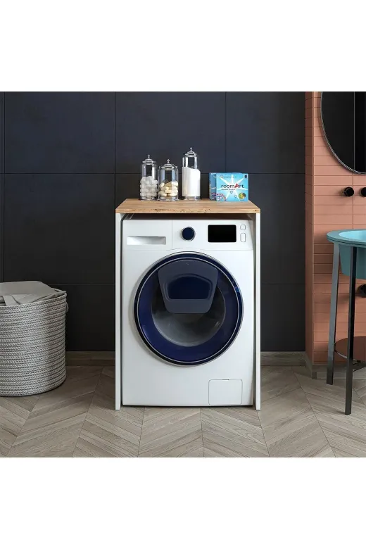 ARS TAŞ ÇAMSMAK06 Çamaşır Makinası Alt Dolabı Mdf Çam Desen