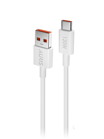 arsvh37 Auris 120 Watt Usb To Type C Yüksek Hızlı Şarj Aleti Seti 120 W Usb Başlık + Type C Kablo Saliseli