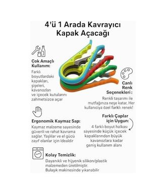 ART 57855210126881980184975 2 Adet Kavanoz Ve Şişe Kapak Açacağı, Karışık Renk Diğer