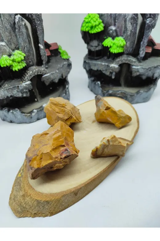 ART LİFE DOĞALTAŞ Natural Stones ART LİFE DOĞALTAŞ Natural Stones 300342 Sarı Jasper Ham Doğal Taş Kaya (Sertifikalı)