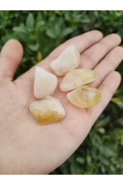 ART LİFE DOĞALTAŞ Natural Stones ART LİFE DOĞALTAŞ Natural Stones 300430 Sitrin Tamburlanmış Doğal Taş Tımbıl (Para Çekme, Bolluk Ve Bereket Taşı)