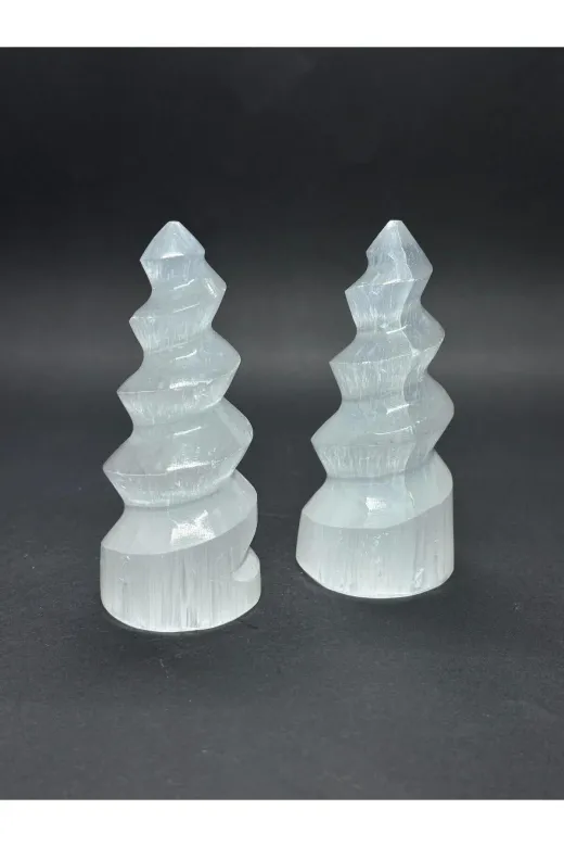ART LİFE DOĞALTAŞ Natural Stones ART LİFE DOĞALTAŞ Natural Stones 300162 Selenit Burgulu Kule 10Cm