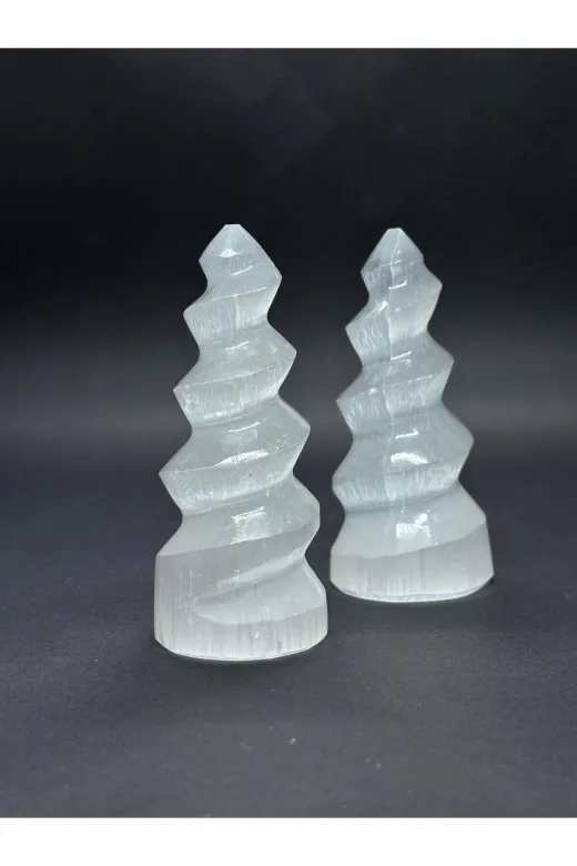 ART LİFE DOĞALTAŞ Natural Stones ART LİFE DOĞALTAŞ Natural Stones 300162 Selenit Burgulu Kule 10Cm
