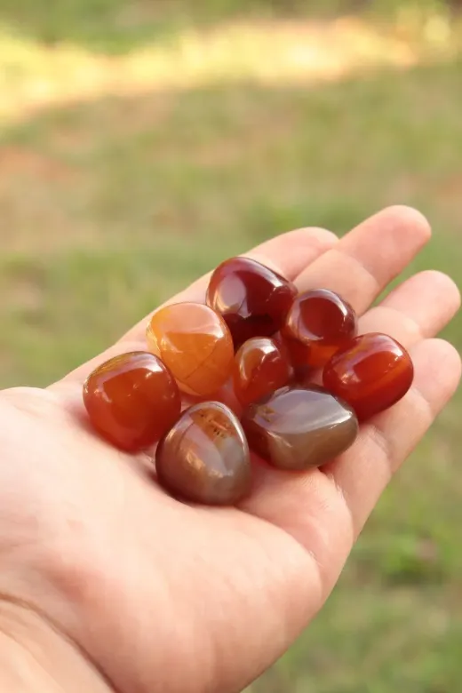 ART LİFE DOĞALTAŞ Natural Stones ART LİFE DOĞALTAŞ Natural Stones 300458 Kırmızı Akik Tamburlanmış Doğal Taş Tımbıl (Nazar Taşı)1 Adet Cessnova