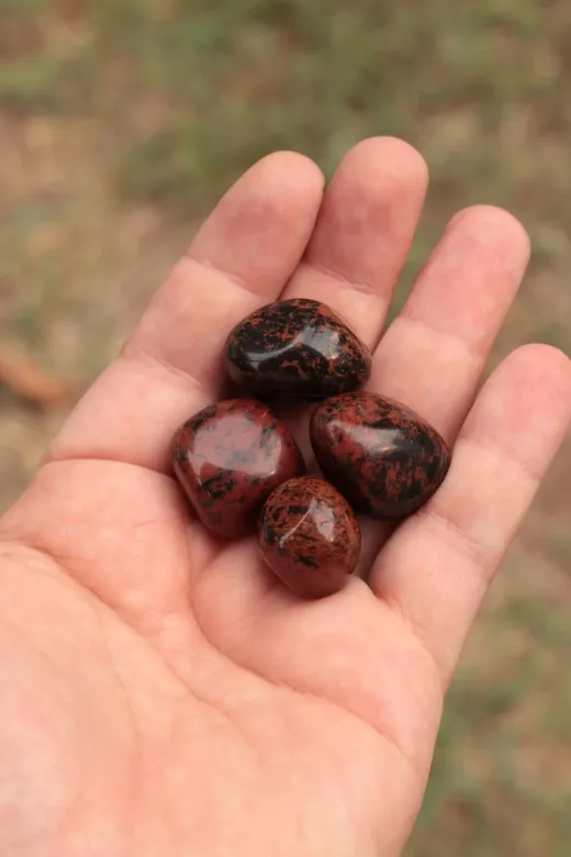 ART LİFE DOĞALTAŞ Natural Stones ART LİFE DOĞALTAŞ Natural Stones 300516 Sertifikalı Kahverengi Obsidyen Tambur Kütle Doğal Taş