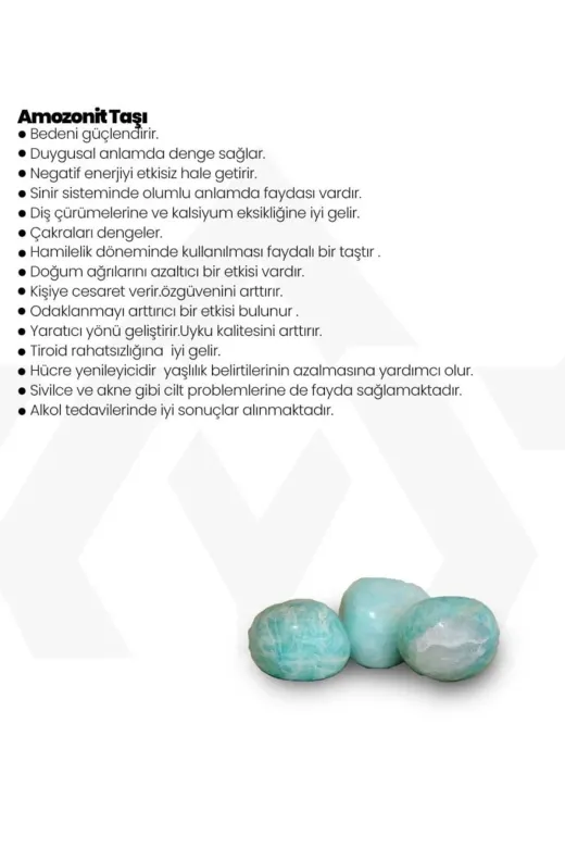 ART LİFE DOĞALTAŞ Natural Stones ART LİFE DOĞALTAŞ Natural Stones 300276 Amazonit Taşı