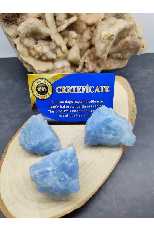 ART LİFE DOĞALTAŞ Natural Stones ART LİFE DOĞALTAŞ Natural Stones 300377 Angelit Ham Doğal Taş Kaya (Sertifikalı)
