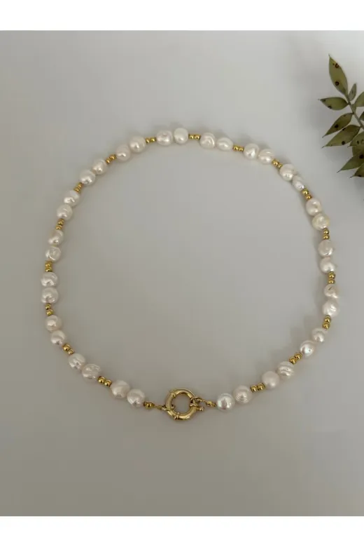 ART LİFE DOĞALTAŞ Natural Stones artlıfe5000260 Gerçek İnci Gümüş Kolye