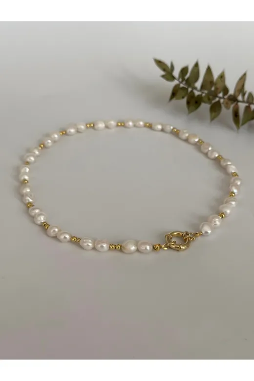 ART LİFE DOĞALTAŞ Natural Stones artlıfe5000260 Gerçek İnci Gümüş Kolye