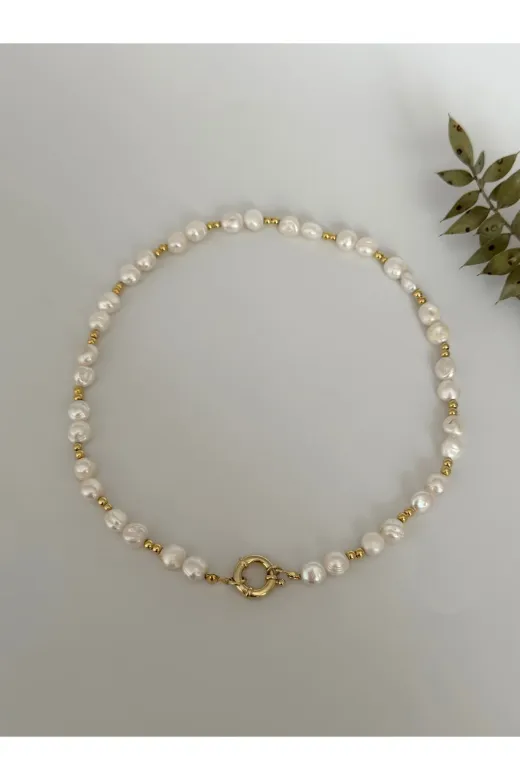 ART LİFE DOĞALTAŞ Natural Stones artlıfe5000260 Gerçek İnci Gümüş Kolye