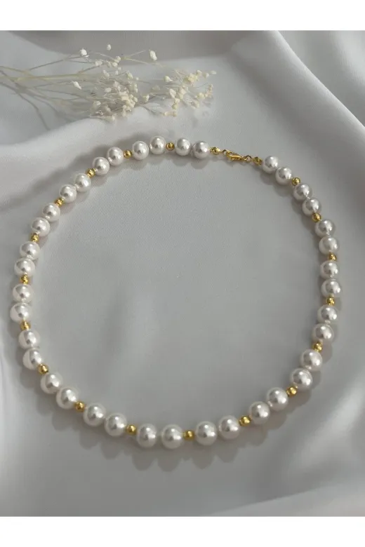 ART LİFE DOĞALTAŞ Natural Stones artlıfe5000275 Mayorka İnci Gümüş Kolye