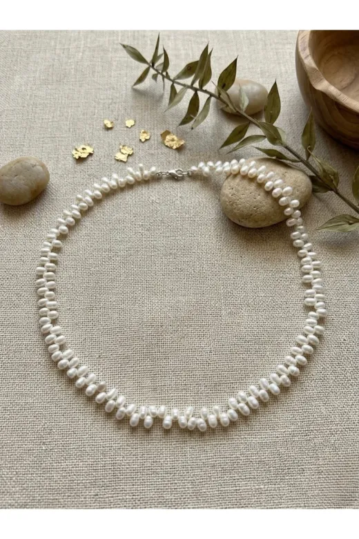 ART LİFE DOĞALTAŞ Natural Stones artlıfe5000278 Gerçek İnci Kolye ( Gümüş )
