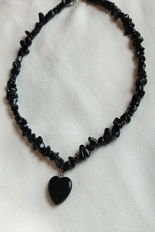 ART LİFE DOĞALTAŞ Natural Stones artlıfe900522 Sertifikalı Labradorit Kırıktaş Doğaltaş Kalp Kolye