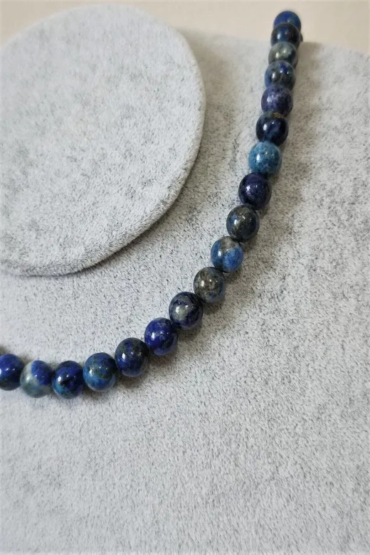 ART LİFE DOĞALTAŞ Natural Stones artlıfe900537 Sertifikalı 6 Mm Ametist Doğaltaş Kolye