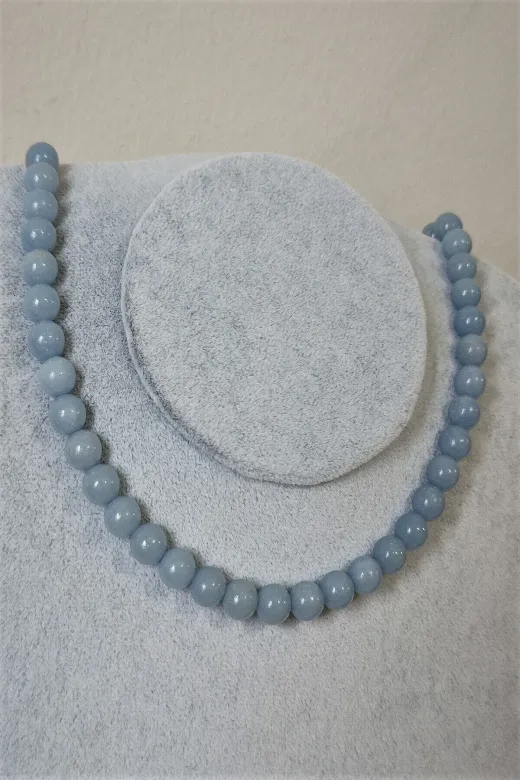 ART LİFE DOĞALTAŞ Natural Stones artlıfe900538 Sertifikalı 8 Mm Kahve Akik Doğaltaş Kolye