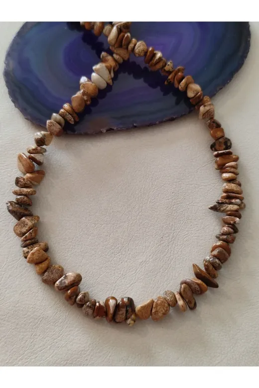 ART LİFE DOĞALTAŞ Natural Stones artlıfe900584 Sertifikalı 6 Mm Güneş Taşı Doğaltaş Kolye