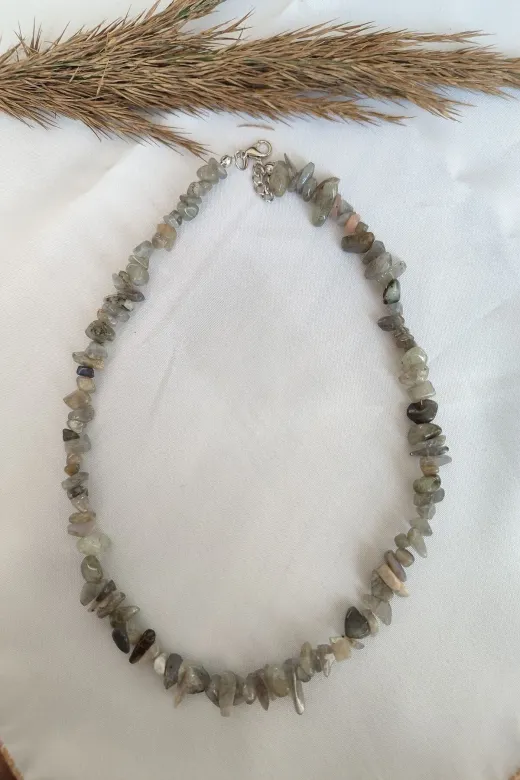 ART LİFE DOĞALTAŞ Natural Stones artlıfe900613 Sertifikalı Akuamarin Kırıktaş Doğaltaş Kolye
