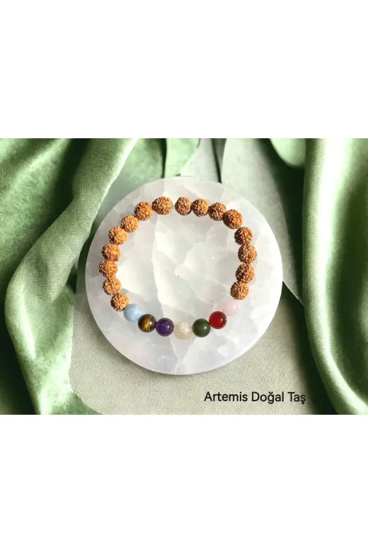 ARTEMİS RDRC230054 Rudraksha Çakra Doğal Taş Bileklik