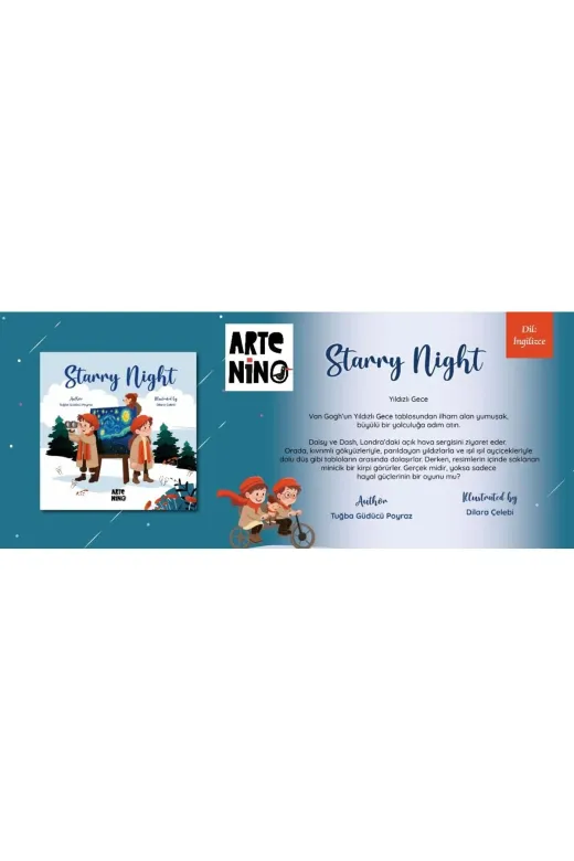 Artenino 9786255854384 İngilizce Hikaye Kitabi - Starry Night