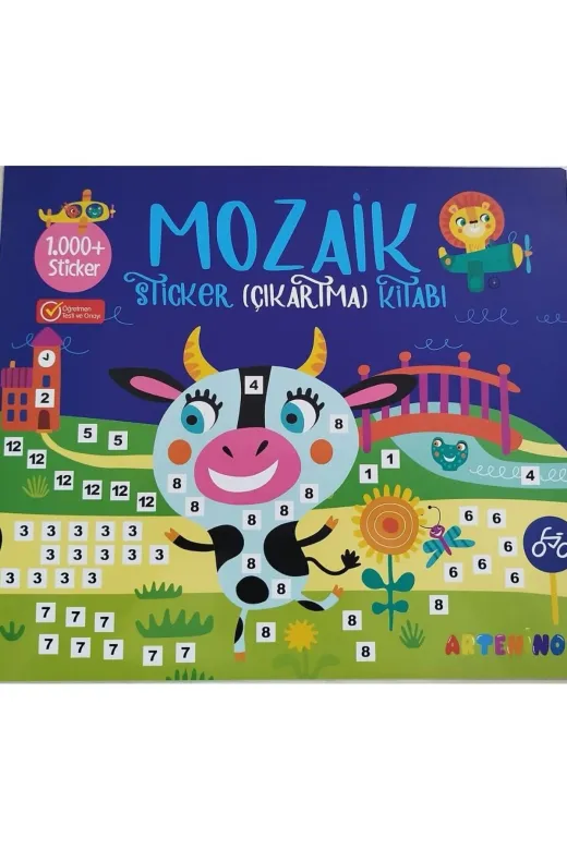 Artenino 9786256056923 Mozaik Sticker Çikartma Kitabi - Lacivert