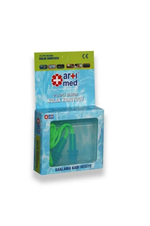 ARTİMED S-14393 2'li Ipli Silikon Kulak Tıkacı