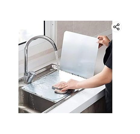 Arzum 126623091 Ocak Arkası Koruyucu Yağ Sıçratmaz Panel Küçük Boy Tekli Ocak İçin Uyumludur 30+30+30 Beyaz