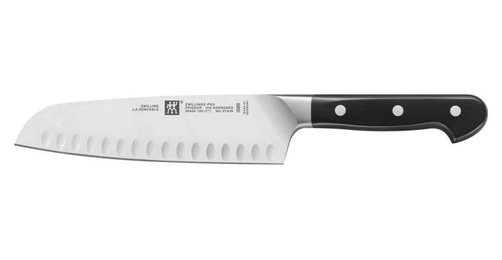 Arzum 131335476 Oluklu Santoku Bıçağı Beyaz