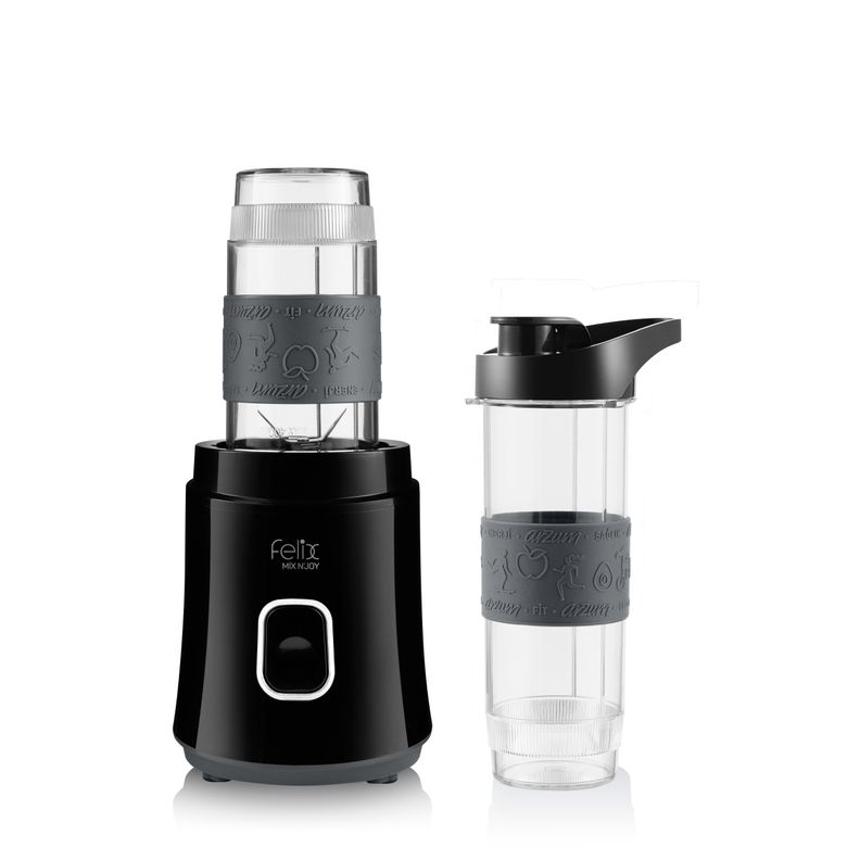 Arzum -1799- Felix Fl196 Mix N Joy Kişisel Blender 600W, 570Ml Hazne, 400Ml Şişe, Siyah