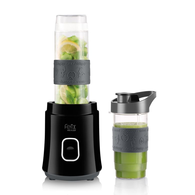 Arzum -1799- Felix Fl196 Mix N Joy Kişisel Blender 600W, 570Ml Hazne, 400Ml Şişe, Siyah