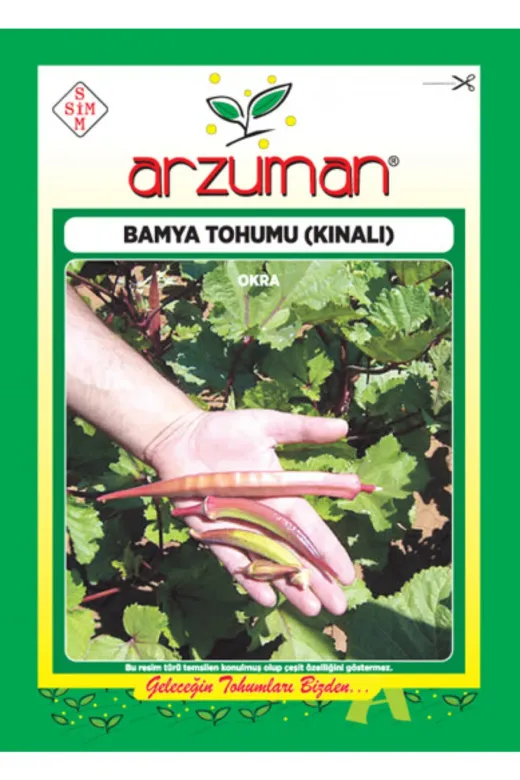 Arzuman Tohum TA3840810160 Simagro Kınalı Bamya Tohumu