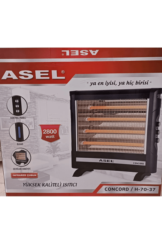 Asel H-70-37 Concord 2800W Quartz Isıtıcı