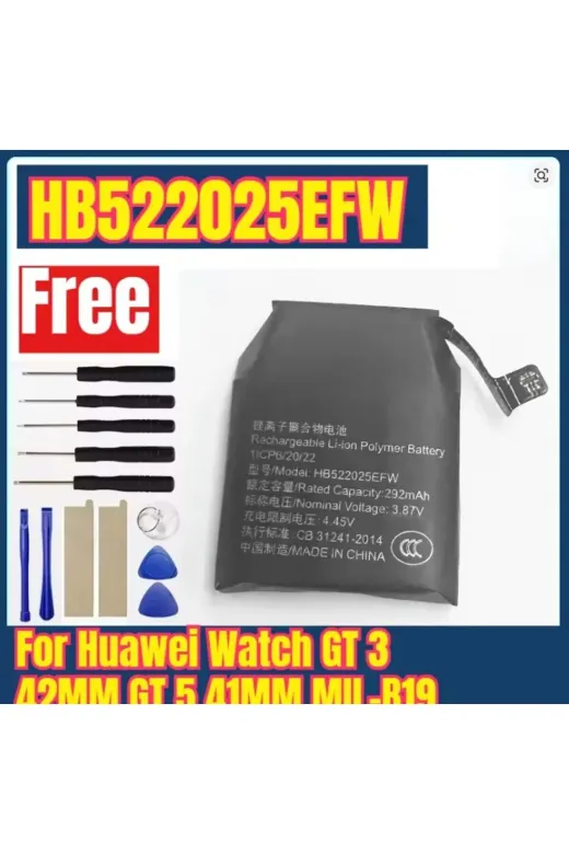Asia 27695 Huawei Watch Gt 3 42Mm Gt 5 41Mm Mil-B19 Yedek Saat Pili Için Hb522025Efw