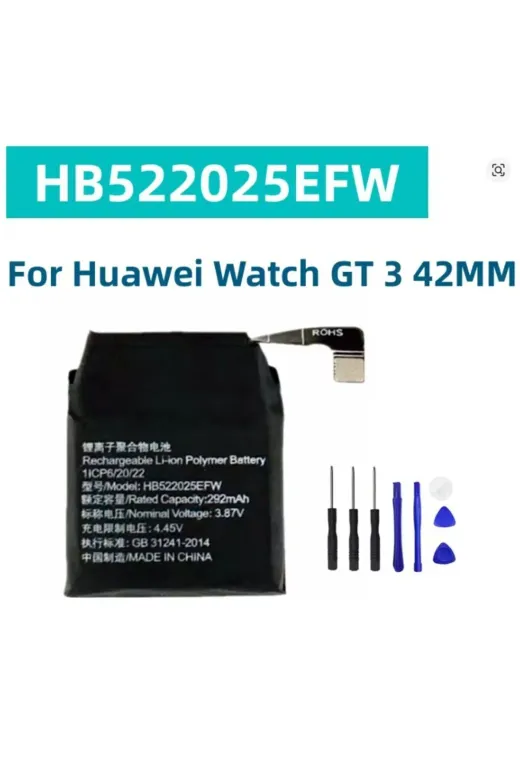 Asia 27696 Huawei Watch Gt 3 42Mm Watch Gt3 Pro 42Mm Akıllı Saat Frg-B19 Hb522025Efw Yedek Saat Pili +Tamir Set